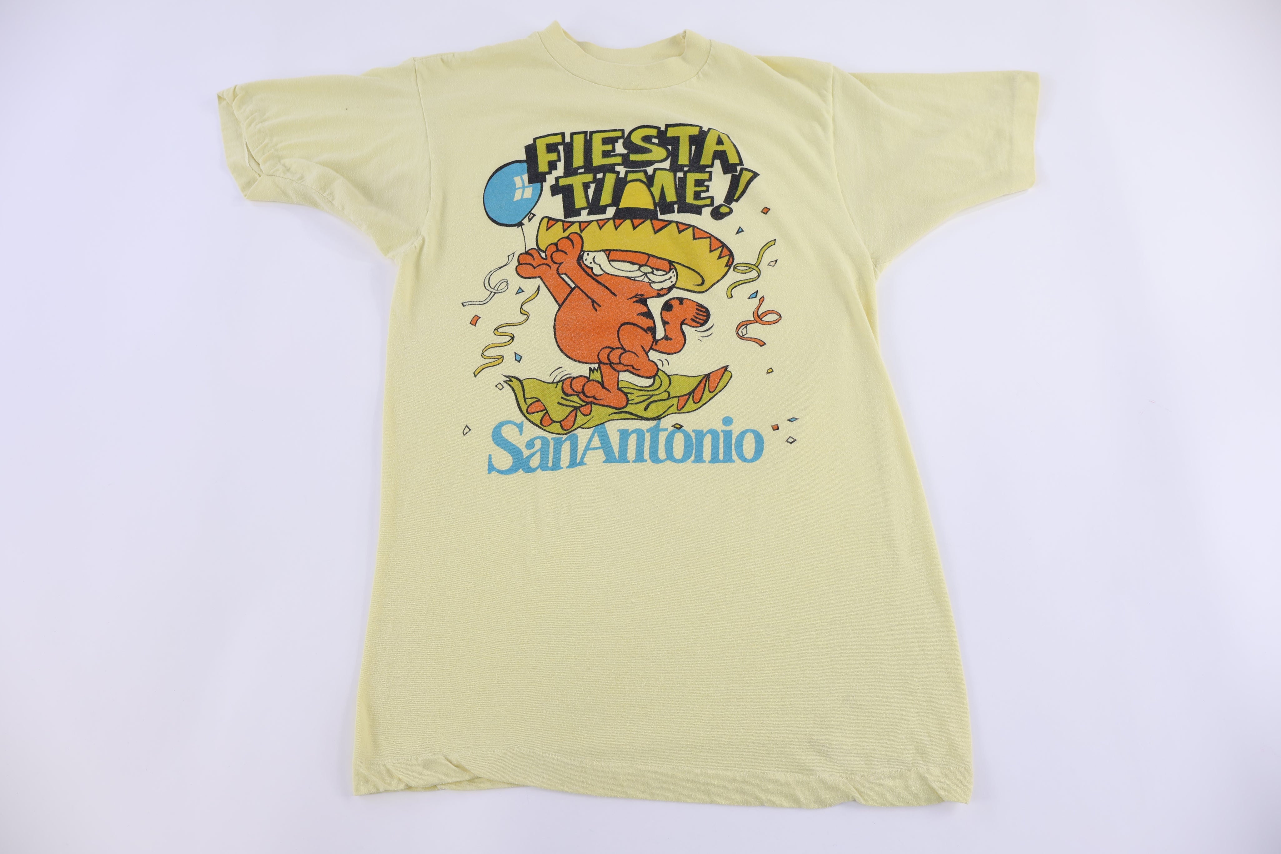 80's Garfield Fiesta Time San Antonio T-shirt