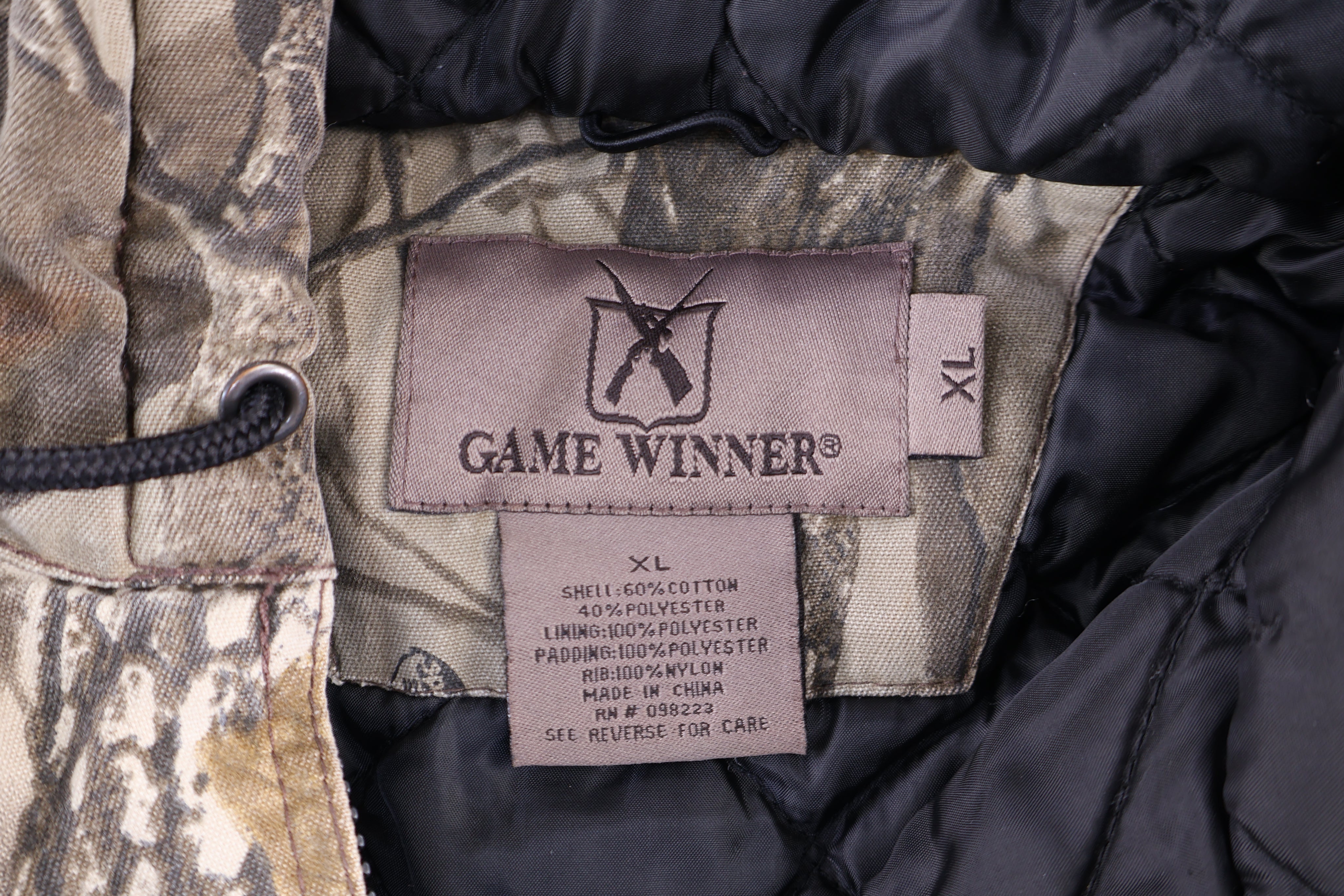 Vintage Game Winner Camo Full Zip Jacket