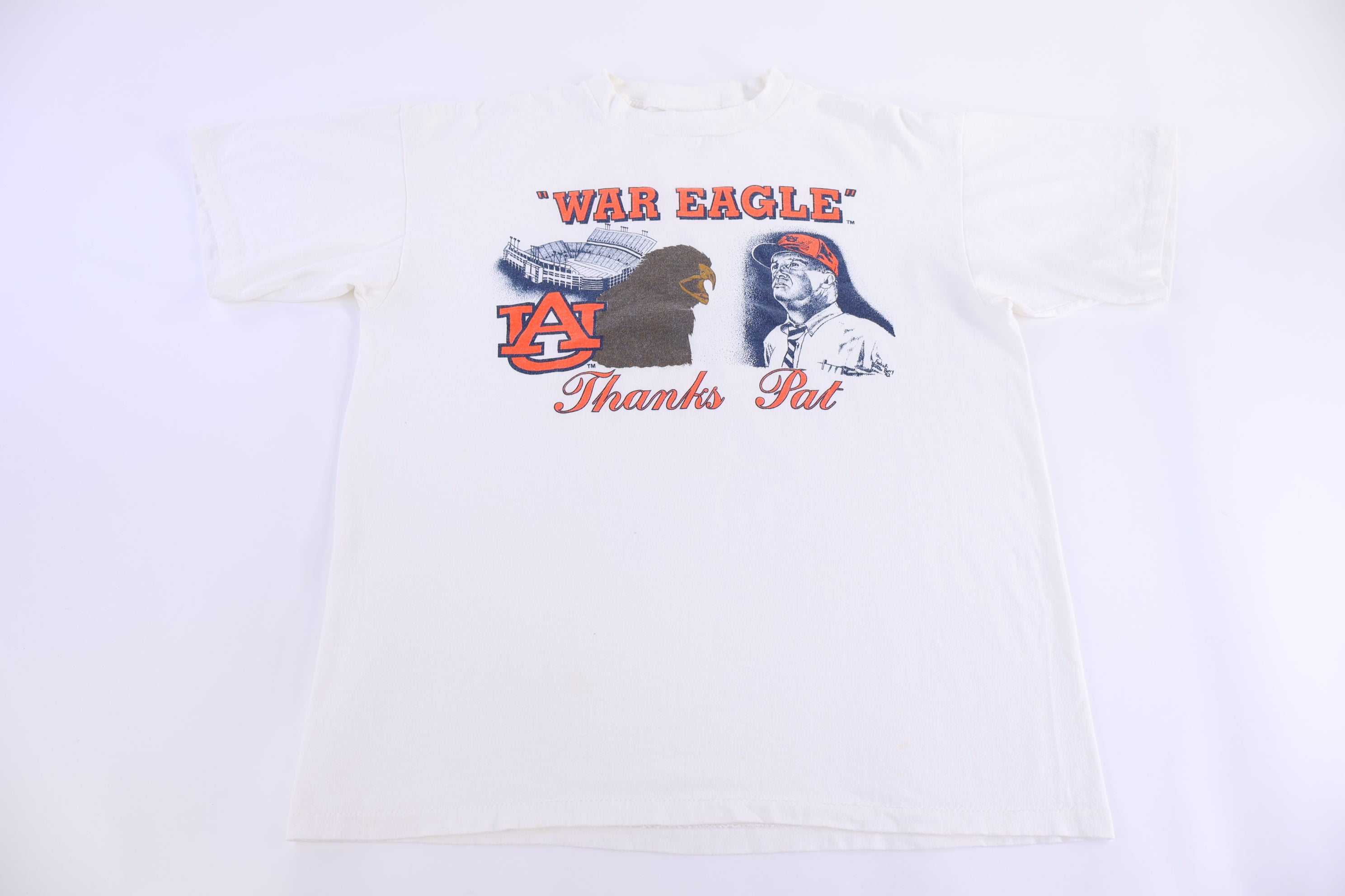 90's Auburn University Football Thanks Pat! Graphic T-shirt