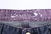 Y2K Embroidered Dark Wash Denim shorts