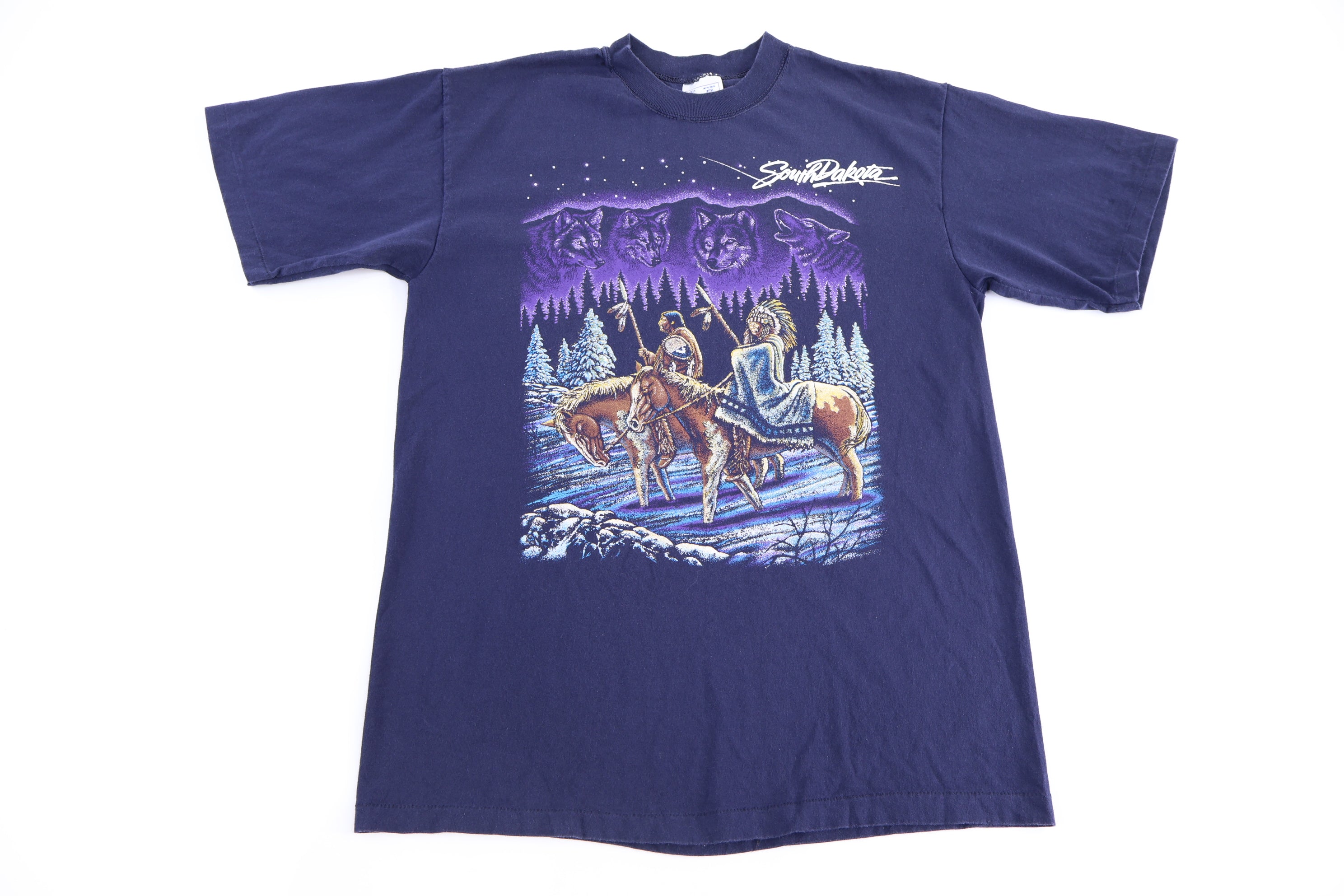 90's South Dakota Native Americans Graphic T-shirt