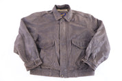 Vintage Airborne Leathers Brown Full Zip Leather Jacket