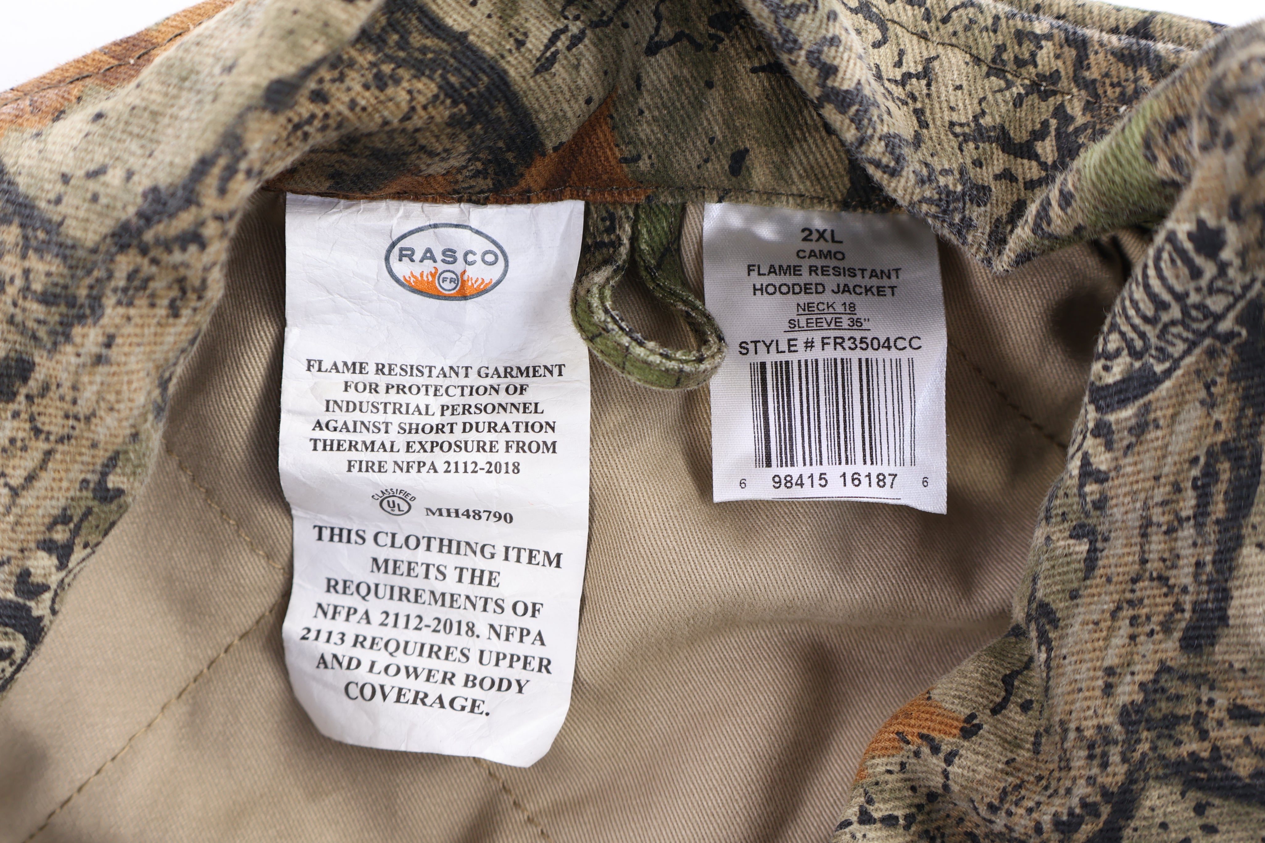 Frasco Camo Flame Resistant Full Zip Jacket