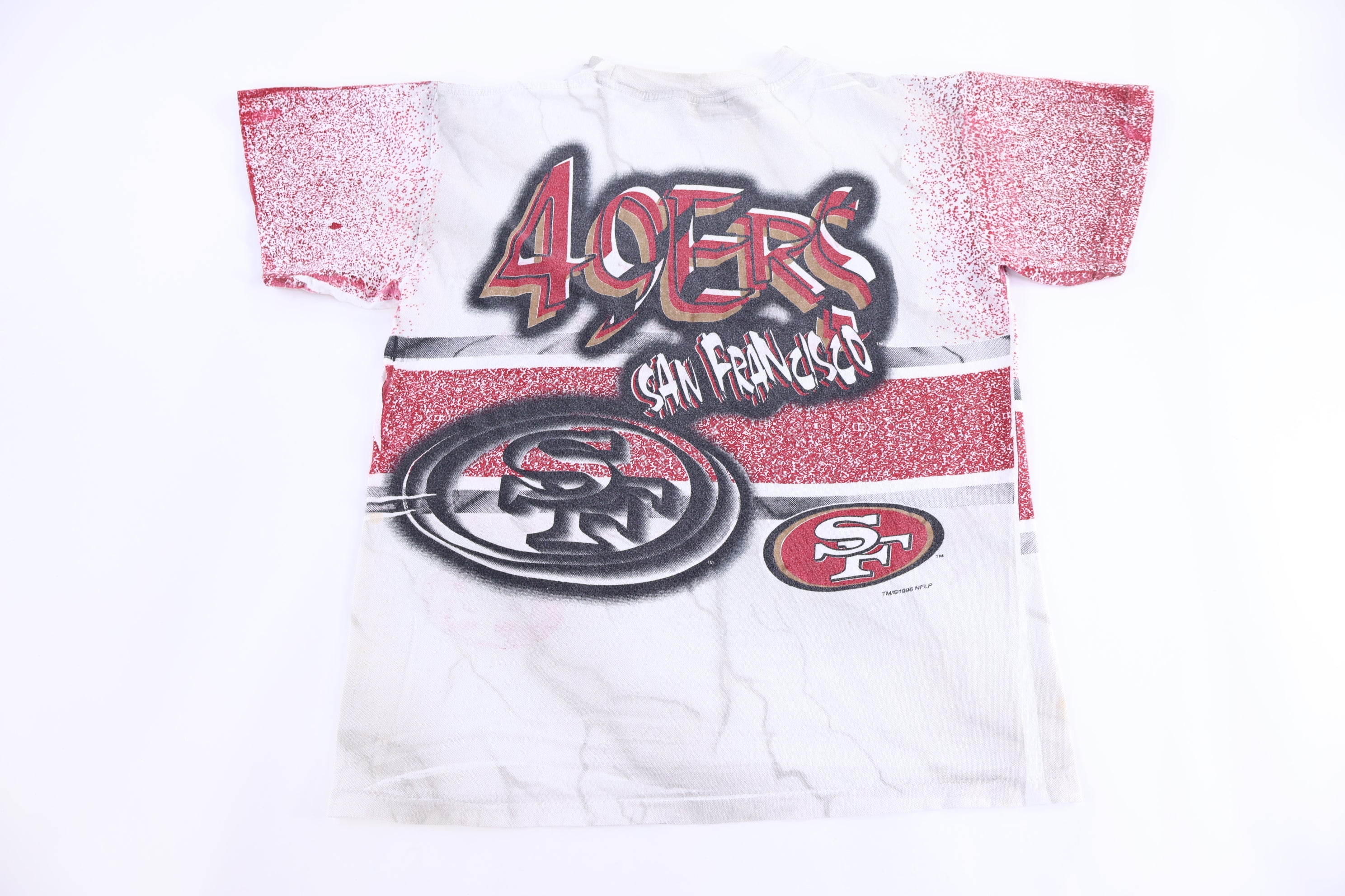 1996 San Francisco 49ers Football All Over Graphic T-shirt