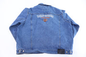Harley Davidson Motorcycles Medium Wash Denim Jacket