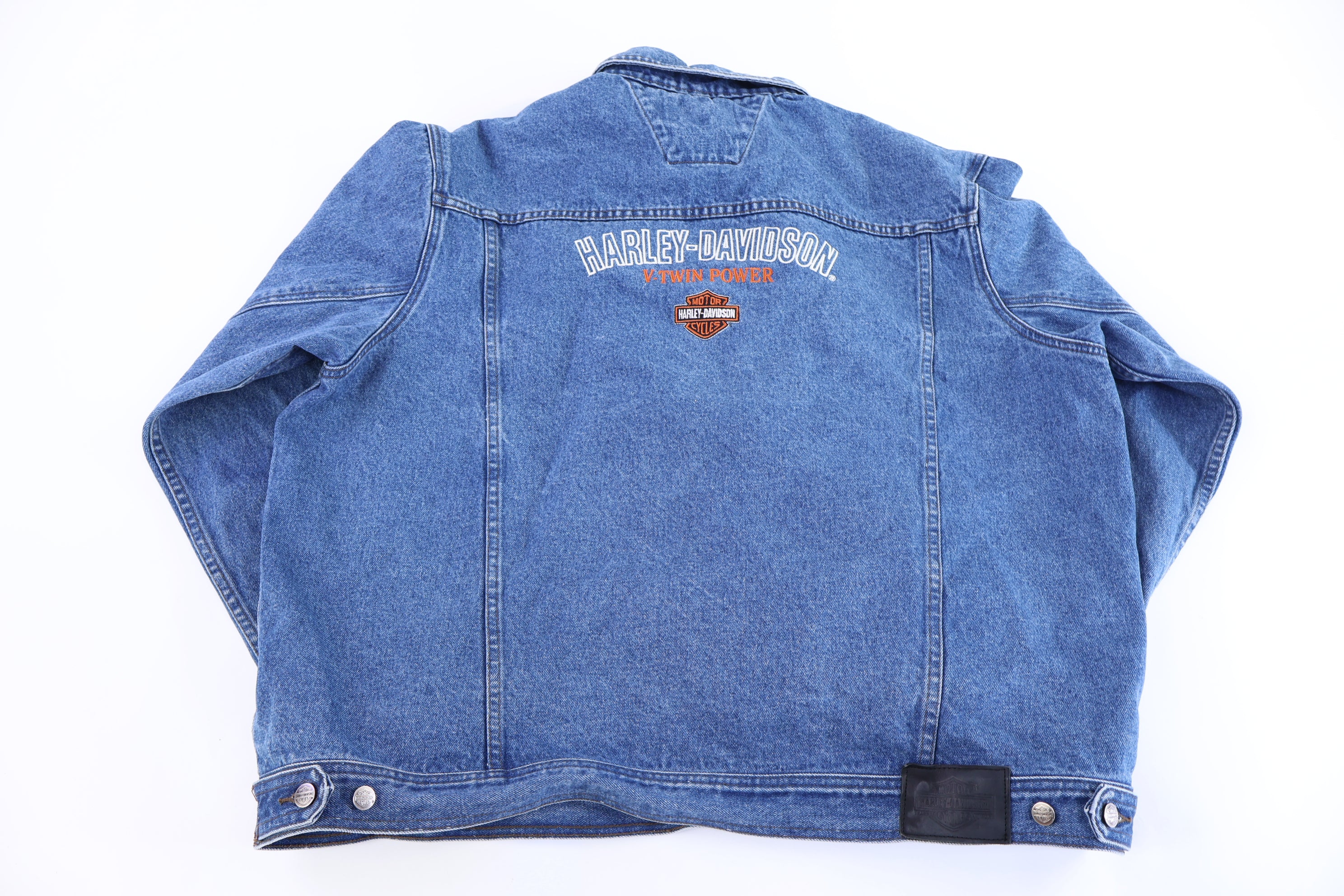 Harley Davidson Motorcycles Medium Wash Denim Jacket