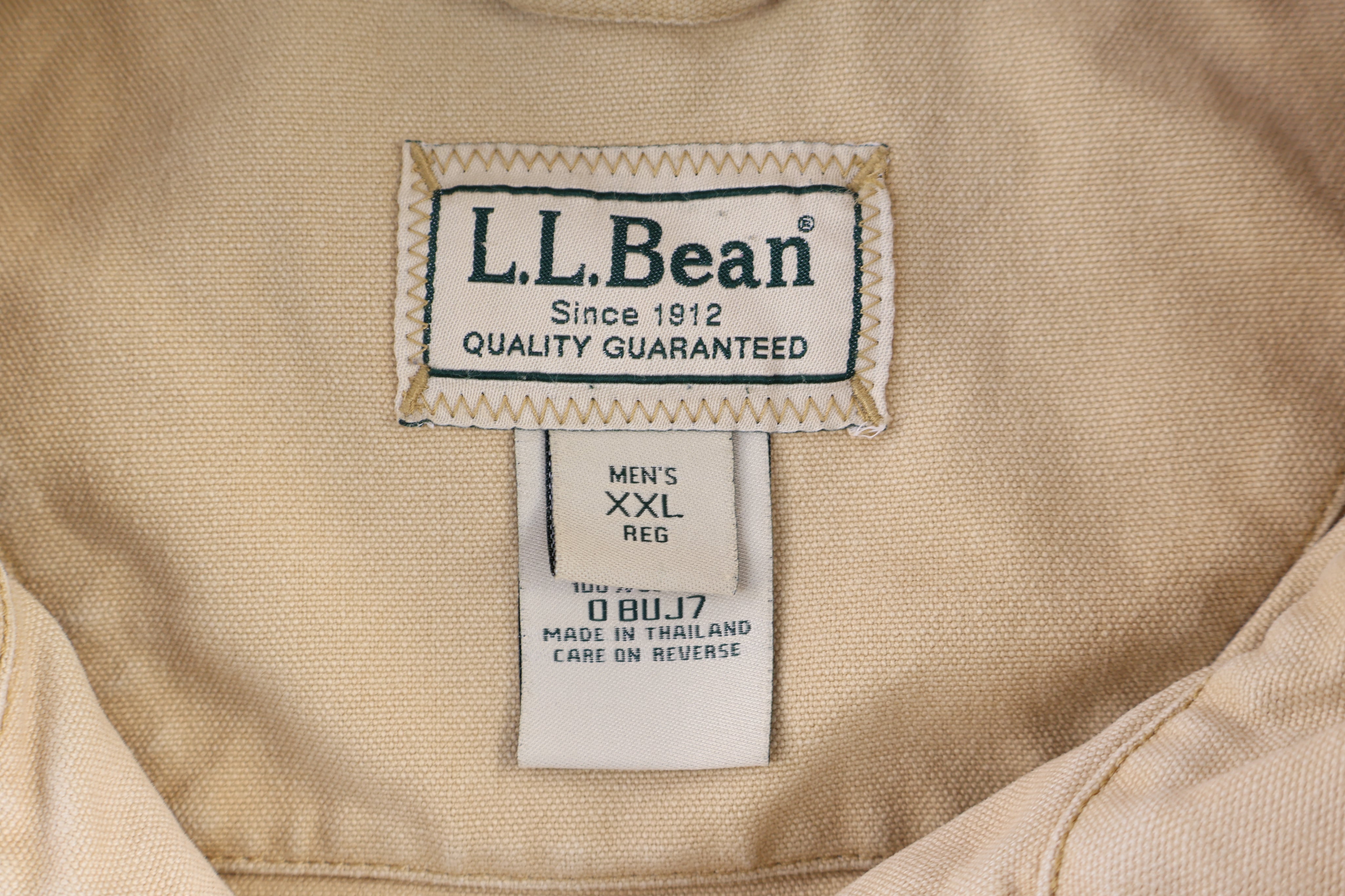 Vintage L.L. Bean Tan Full Zip Jacket