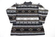 Vintage Croquet Multipatterned Knit Sweater