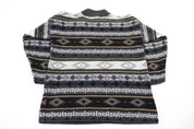 Vintage Croquet Multipatterned Knit Sweater