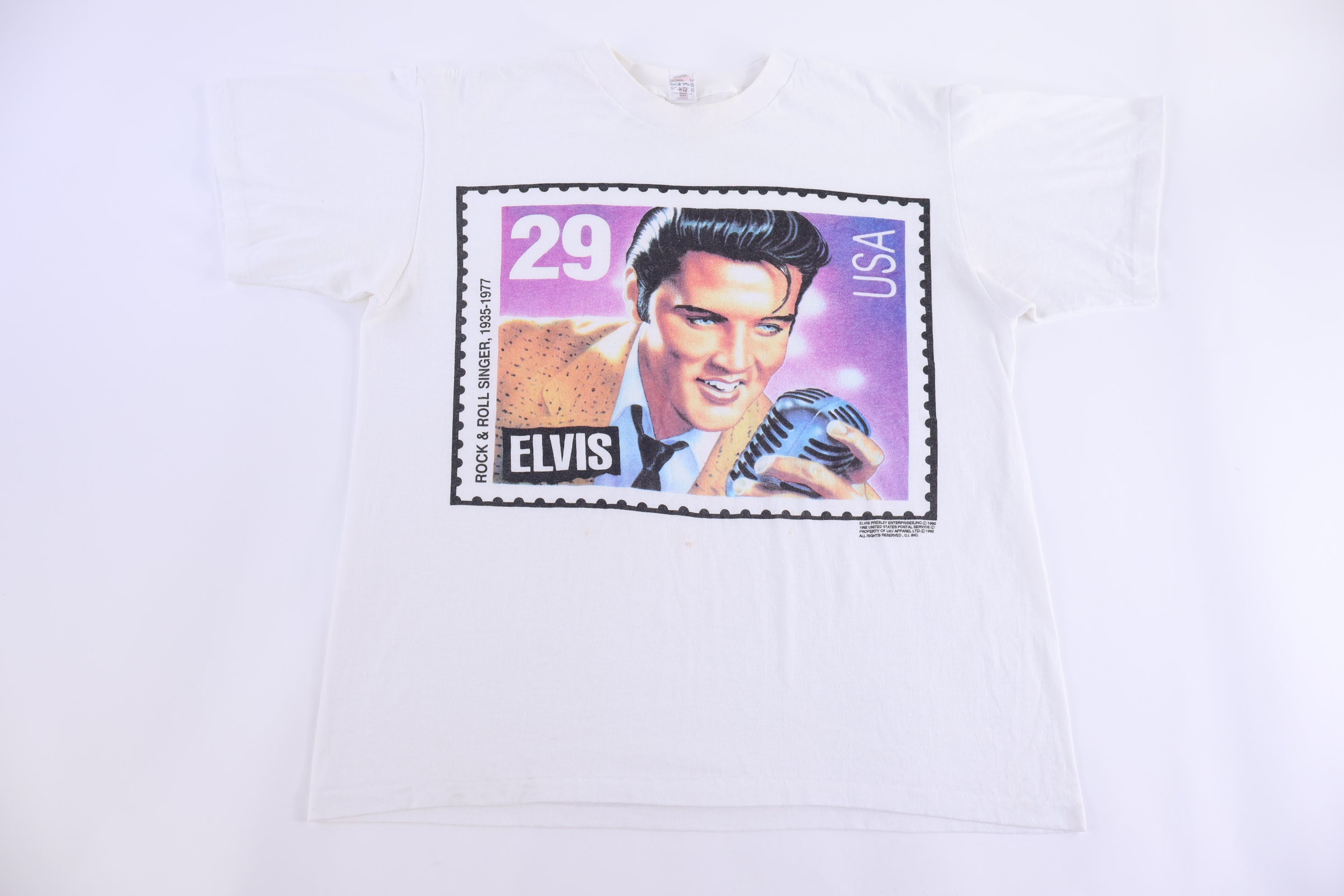 1992 Elvis Presley Postage Stamp Graphic T-shirt