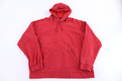 Vintage Nike Embroidered Logo Red Pullover Hoodie