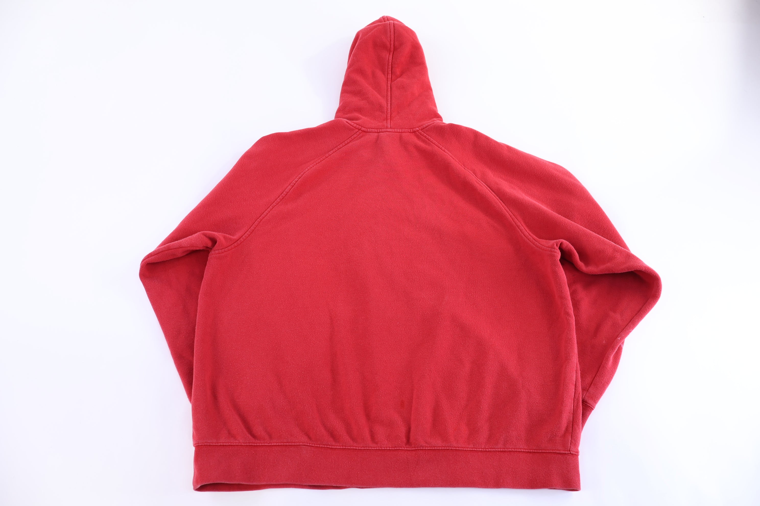 Vintage Nike Embroidered Logo Red Pullover Hoodie