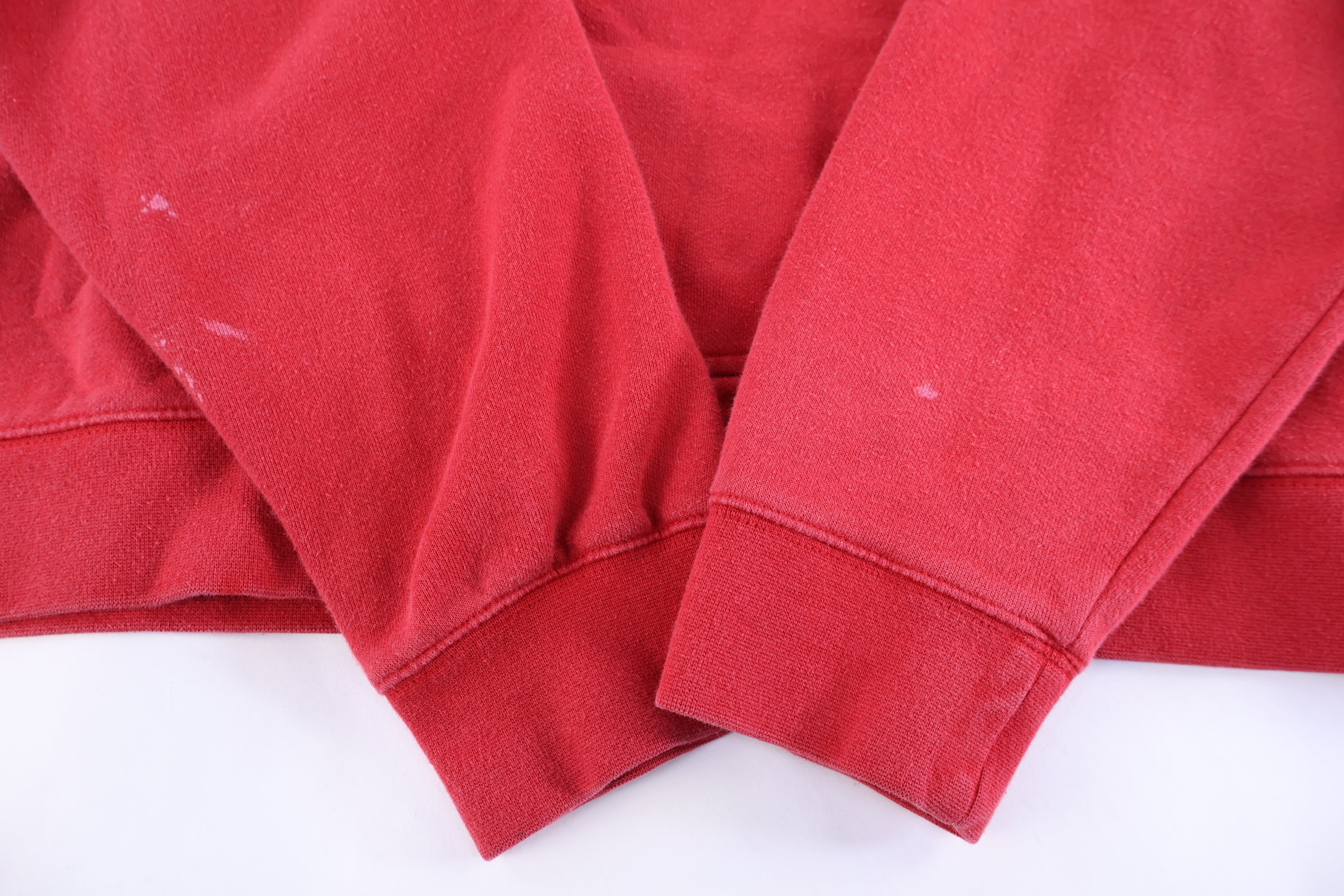 Vintage Nike Embroidered Logo Red Pullover Hoodie