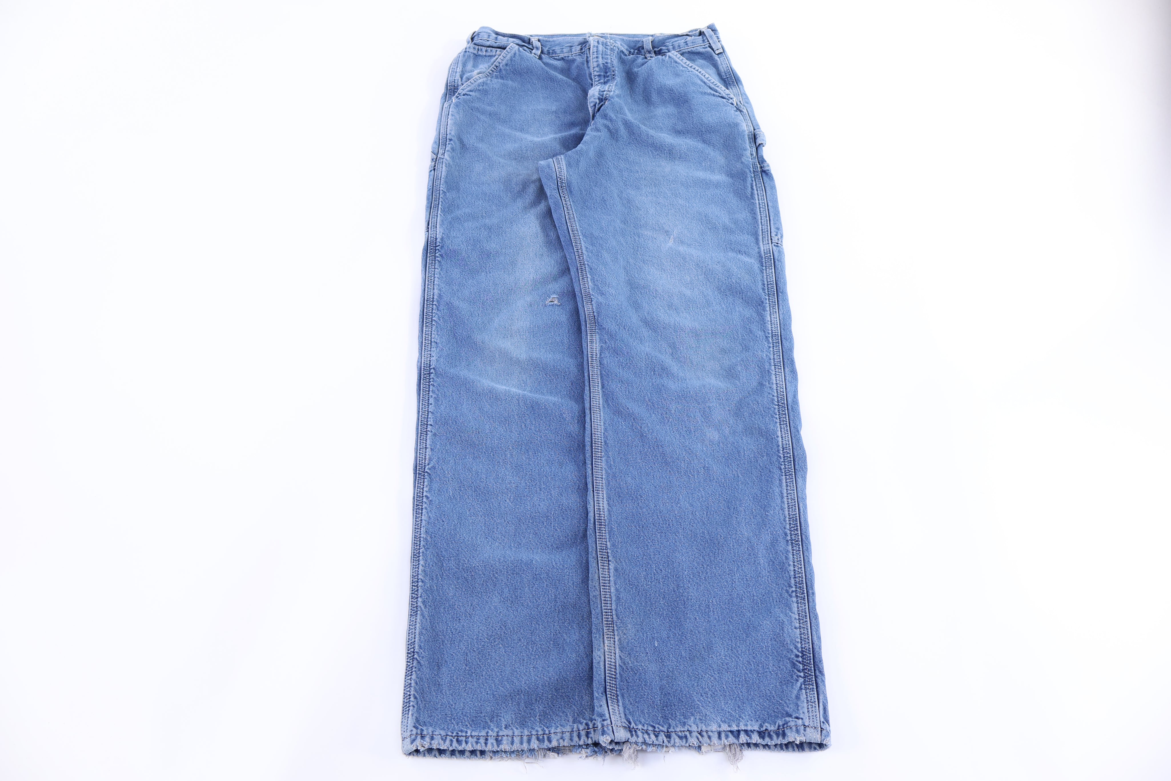 Carhartt Logo Patch Flannel Lined Jeans