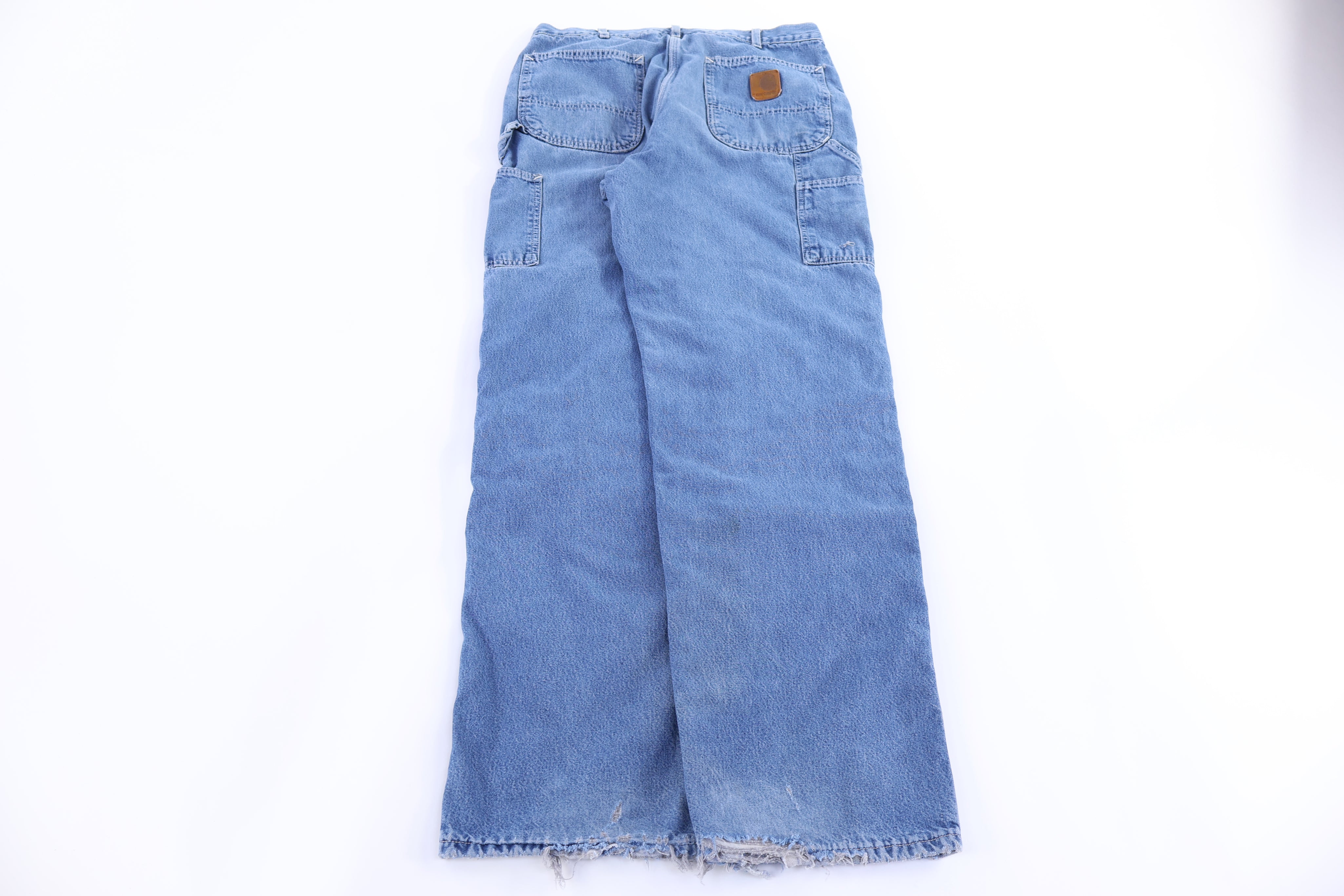 Carhartt Logo Patch Flannel Lined Jeans