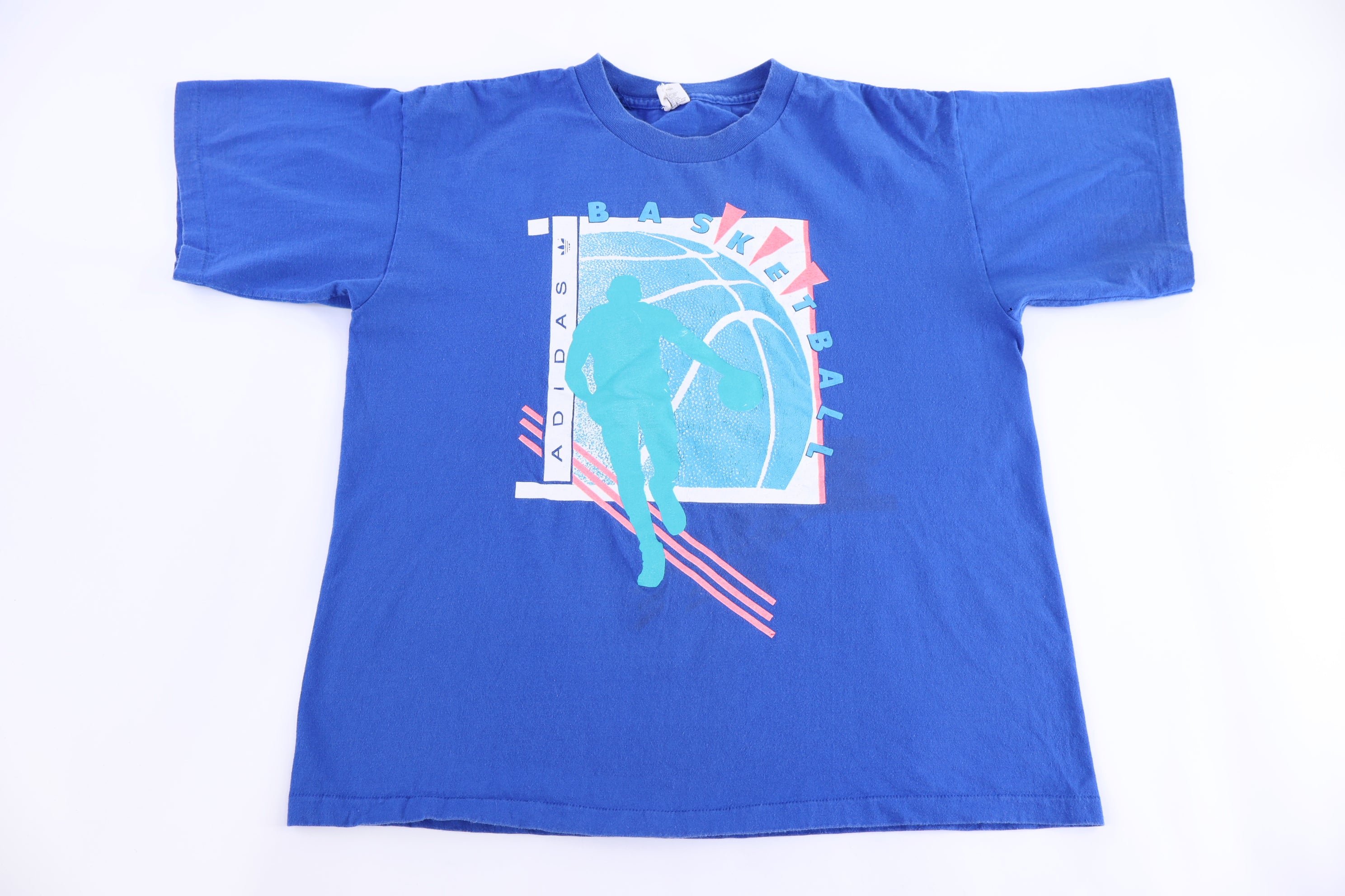 90's Adidas Basketball Graphic T-shirt