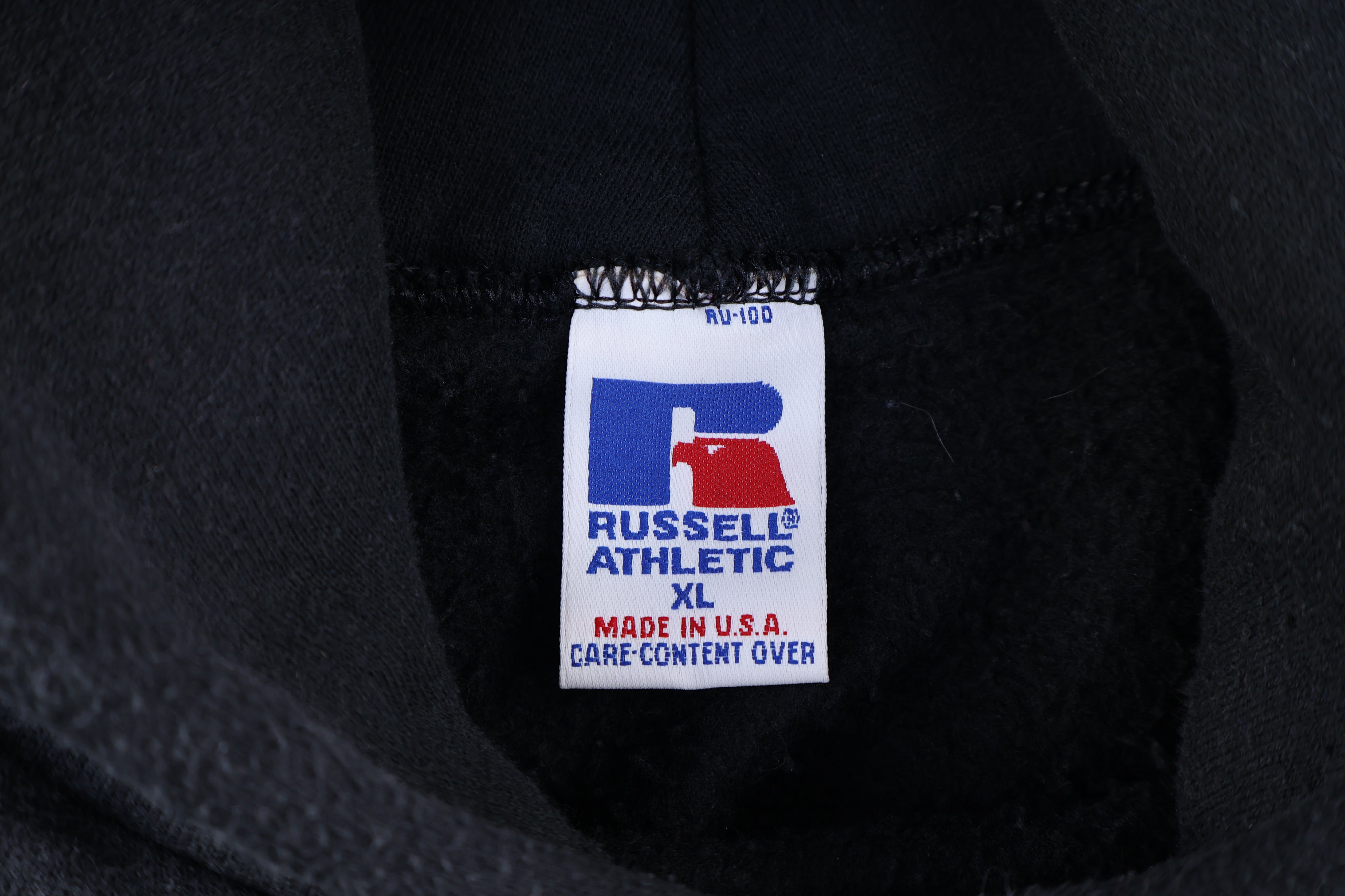 90's Russell Athletic Black Pullover Hoodie
