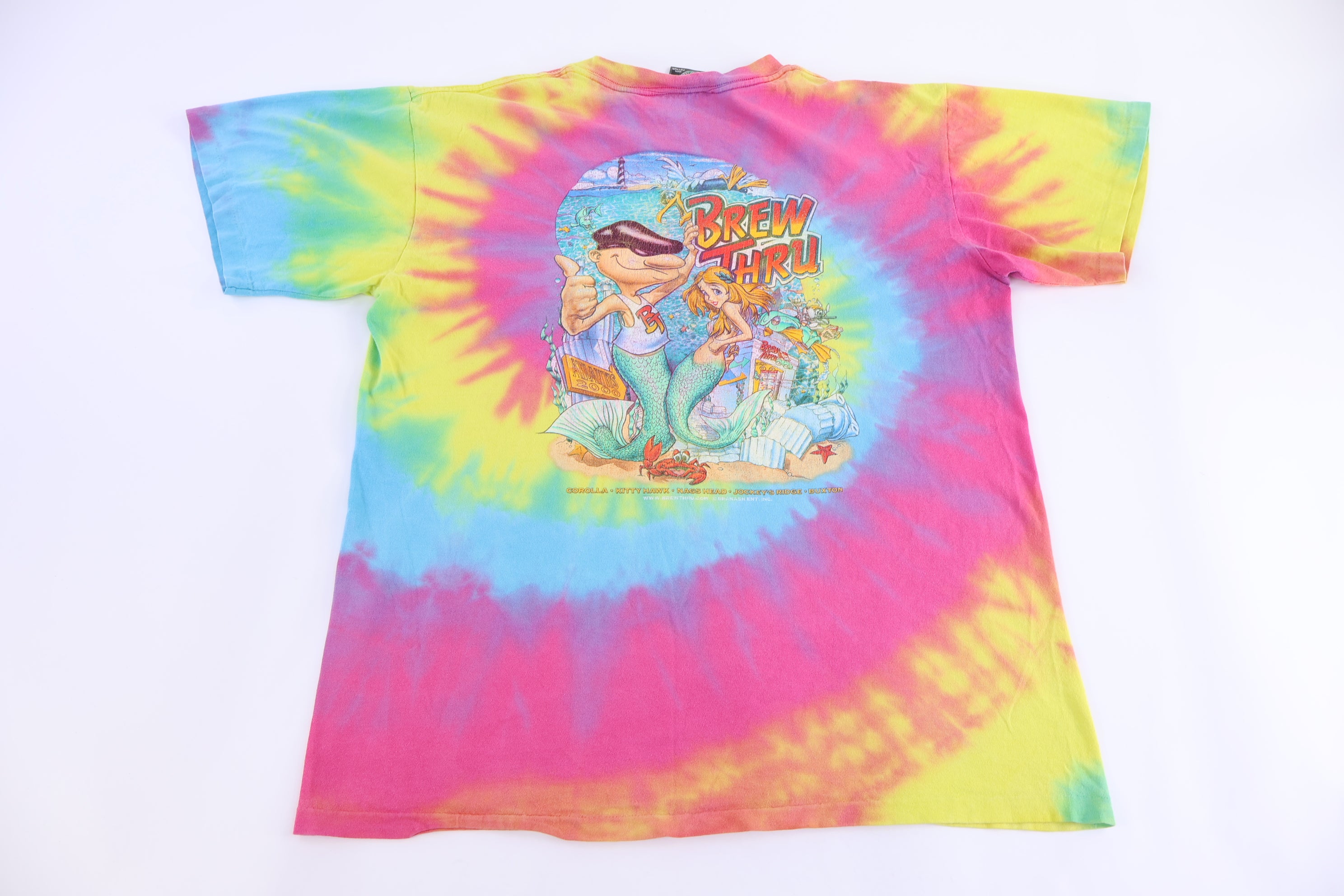 2000 Brew Thru Outer Banks Tie Dye T-shirt