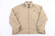 Polo Ralph Lauren Embroidered Logo Tan Full Zip Jacket