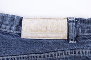 Focus Embroidered Baggy Denim Shorts