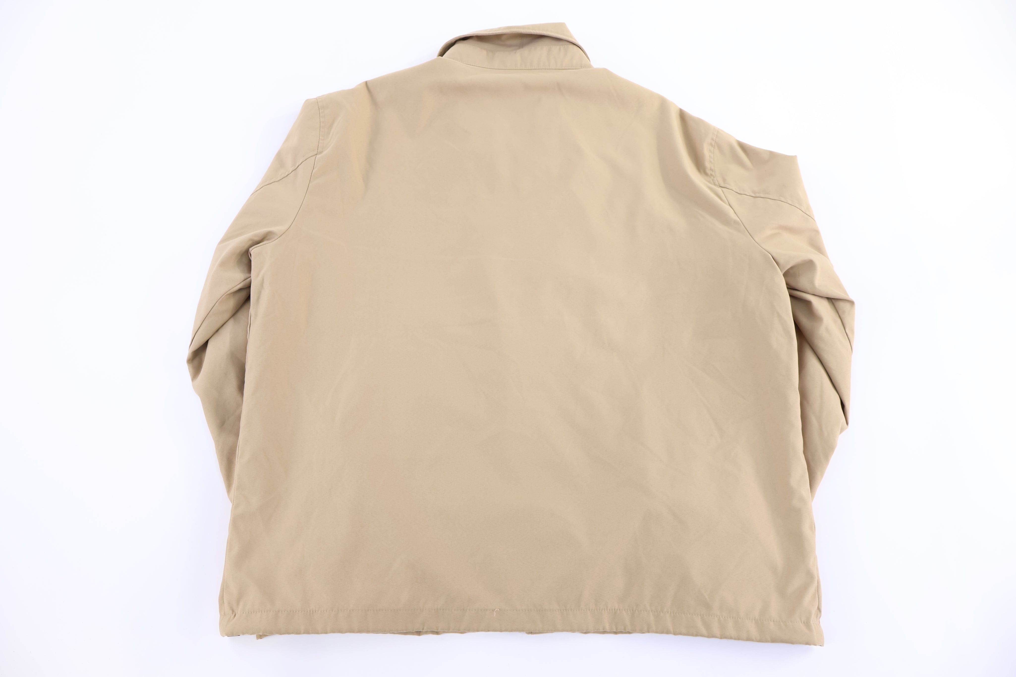 Polo Ralph Lauren Embroidered Logo Tan Full Zip Jacket