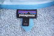 Patagonia Logo Patch Blue Quarter Zip Sweater