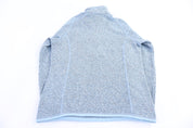 Patagonia Logo Patch Blue Quarter Zip Sweater