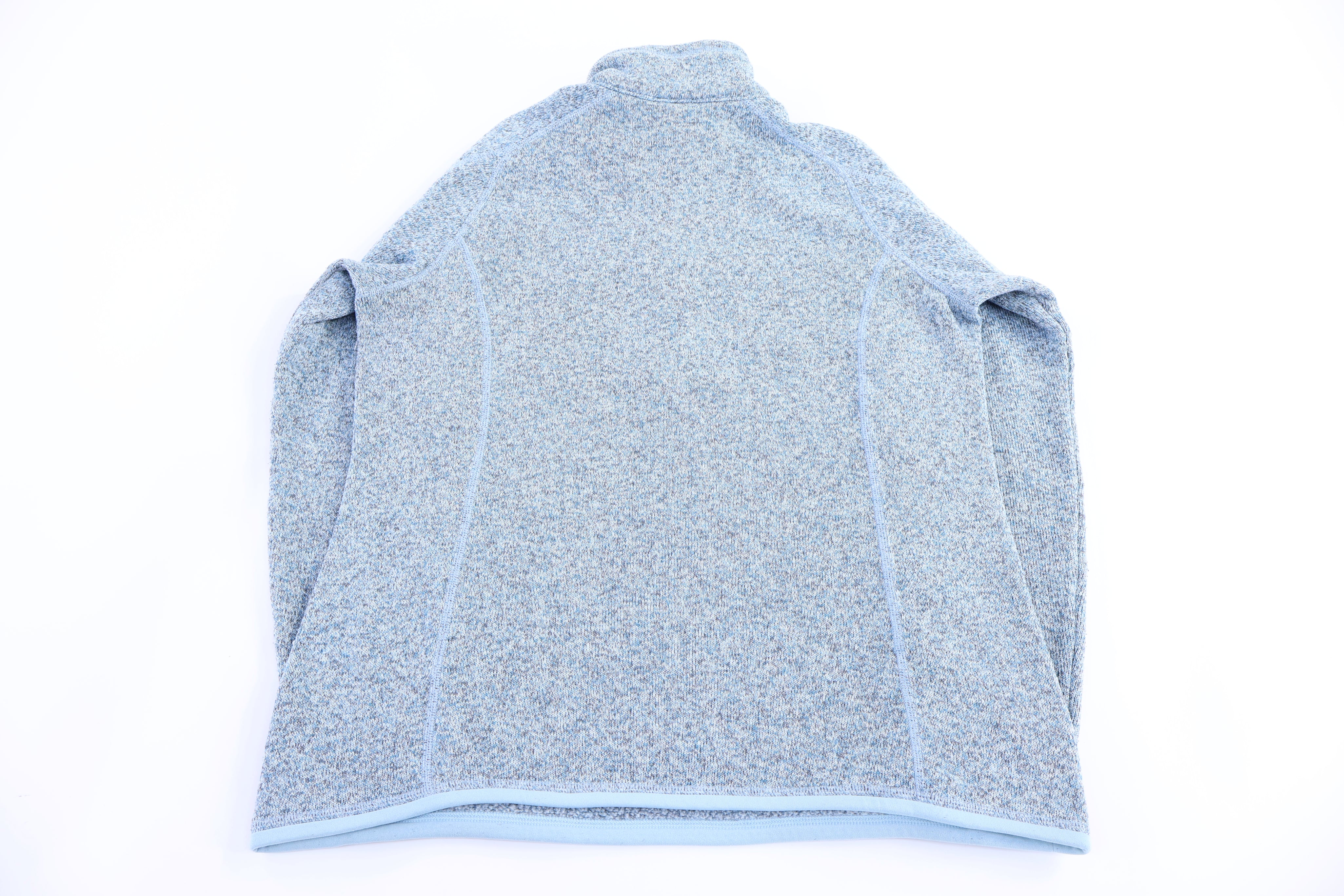 Patagonia Logo Patch Blue Quarter Zip Sweater