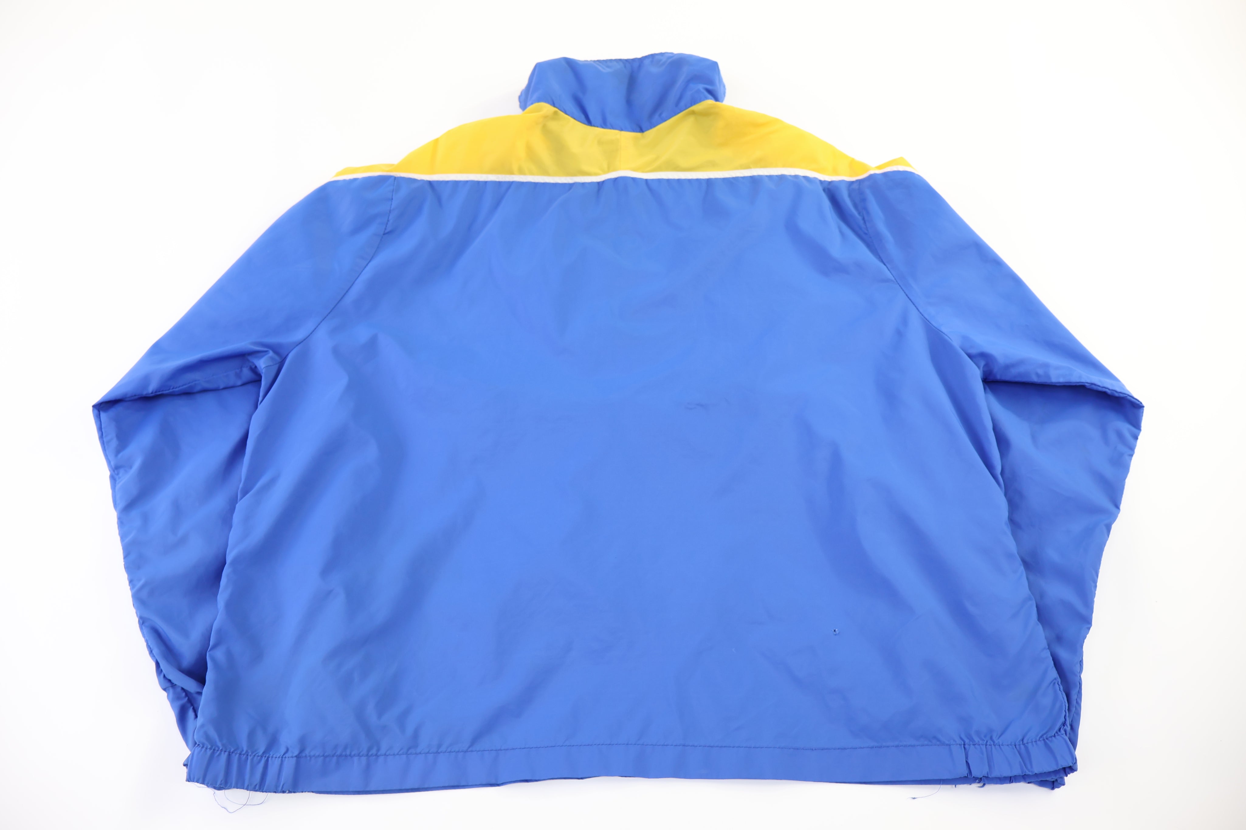 70's Nike Embroidered Logo Yellow & Blue Windbreaker