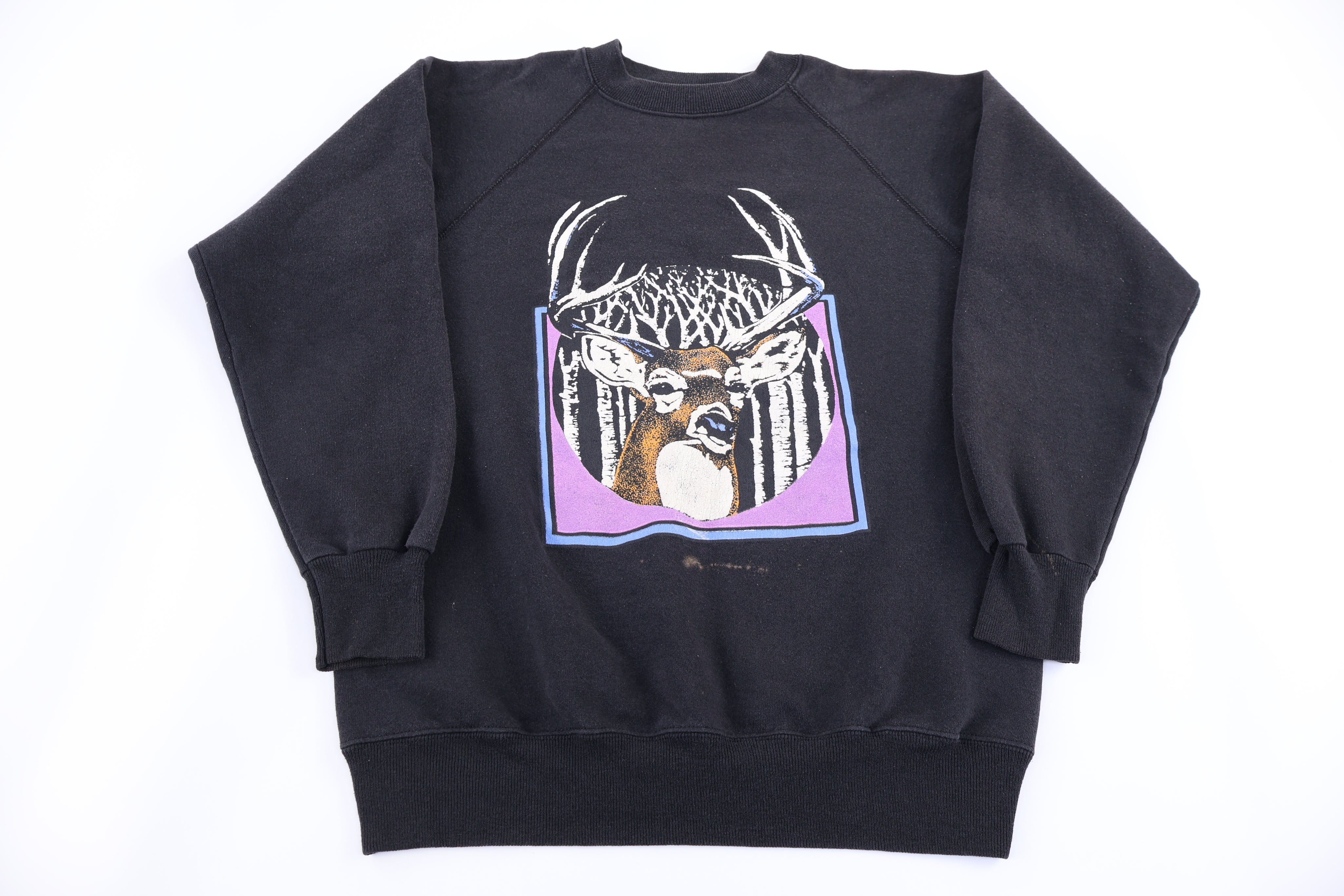 90's Deer Nature Graphic Sweatshirt