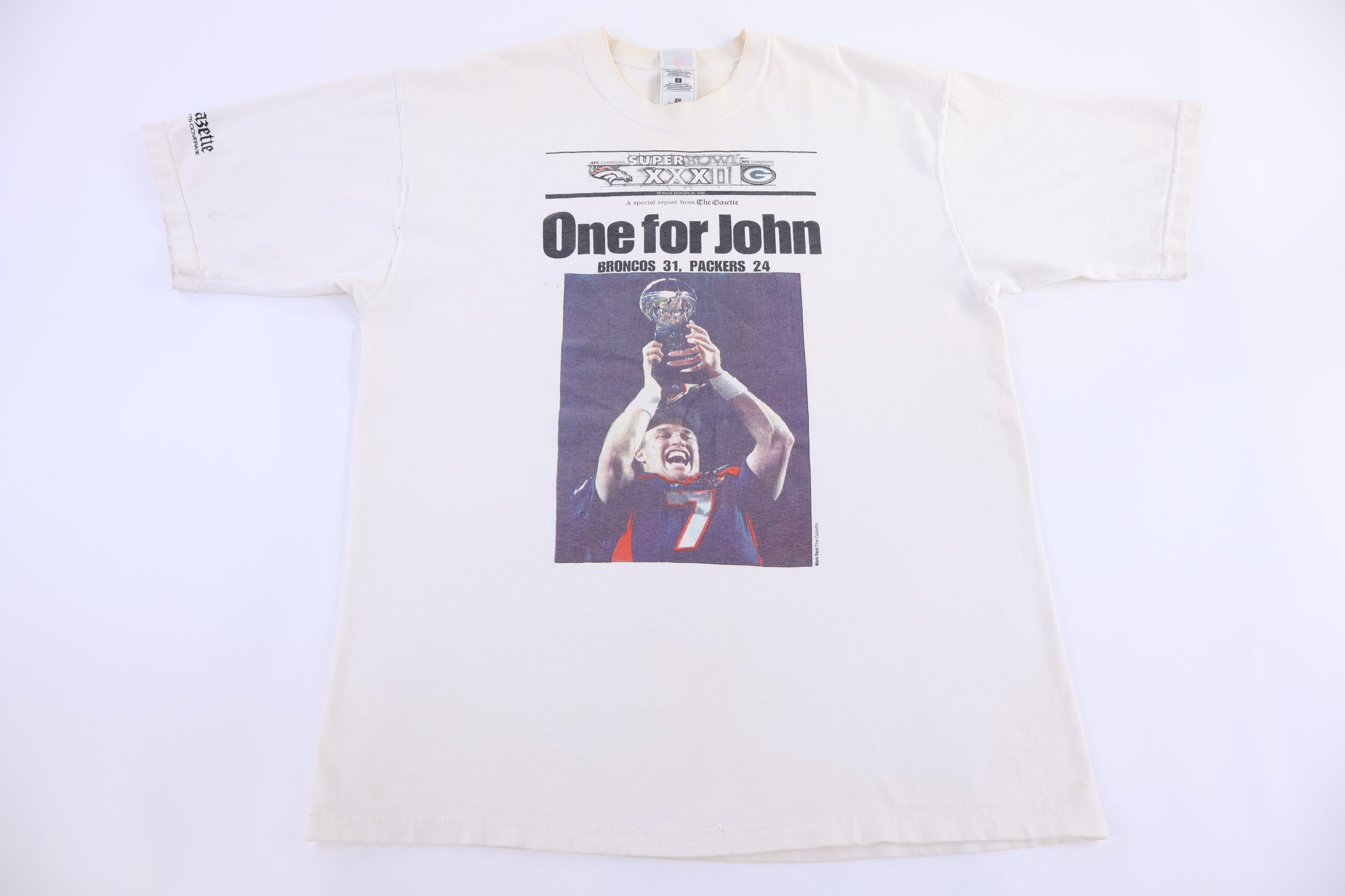 1998 Denver Broncos Super Bowl Champions One For john T-shirt