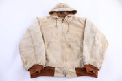 Carhartt Logo Patch Tan Full Zip Jacket