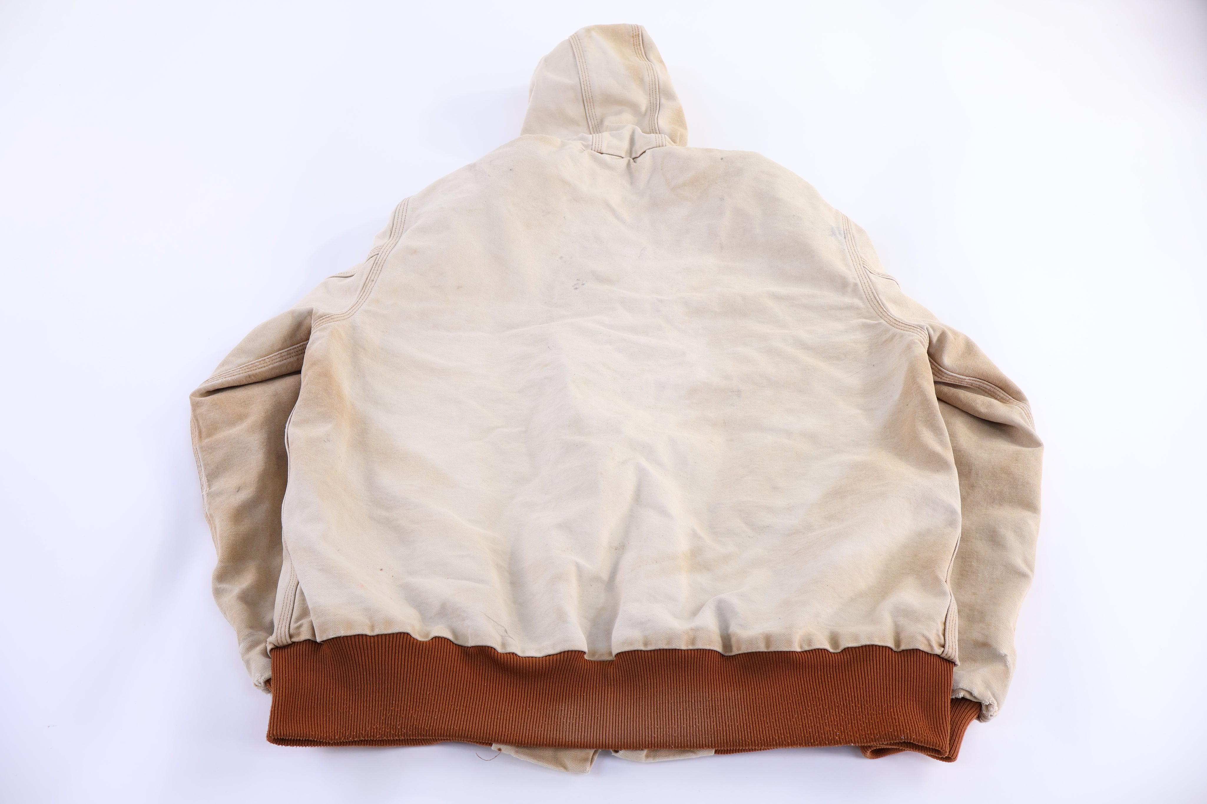 Carhartt Logo Patch Tan Full Zip Jacket