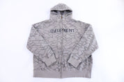 Y2K Element Embroidered Logo Full Zip Hoodie