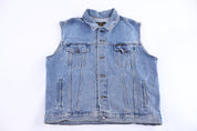 Vintage Harley Davidson Motorcycles Denim Vest