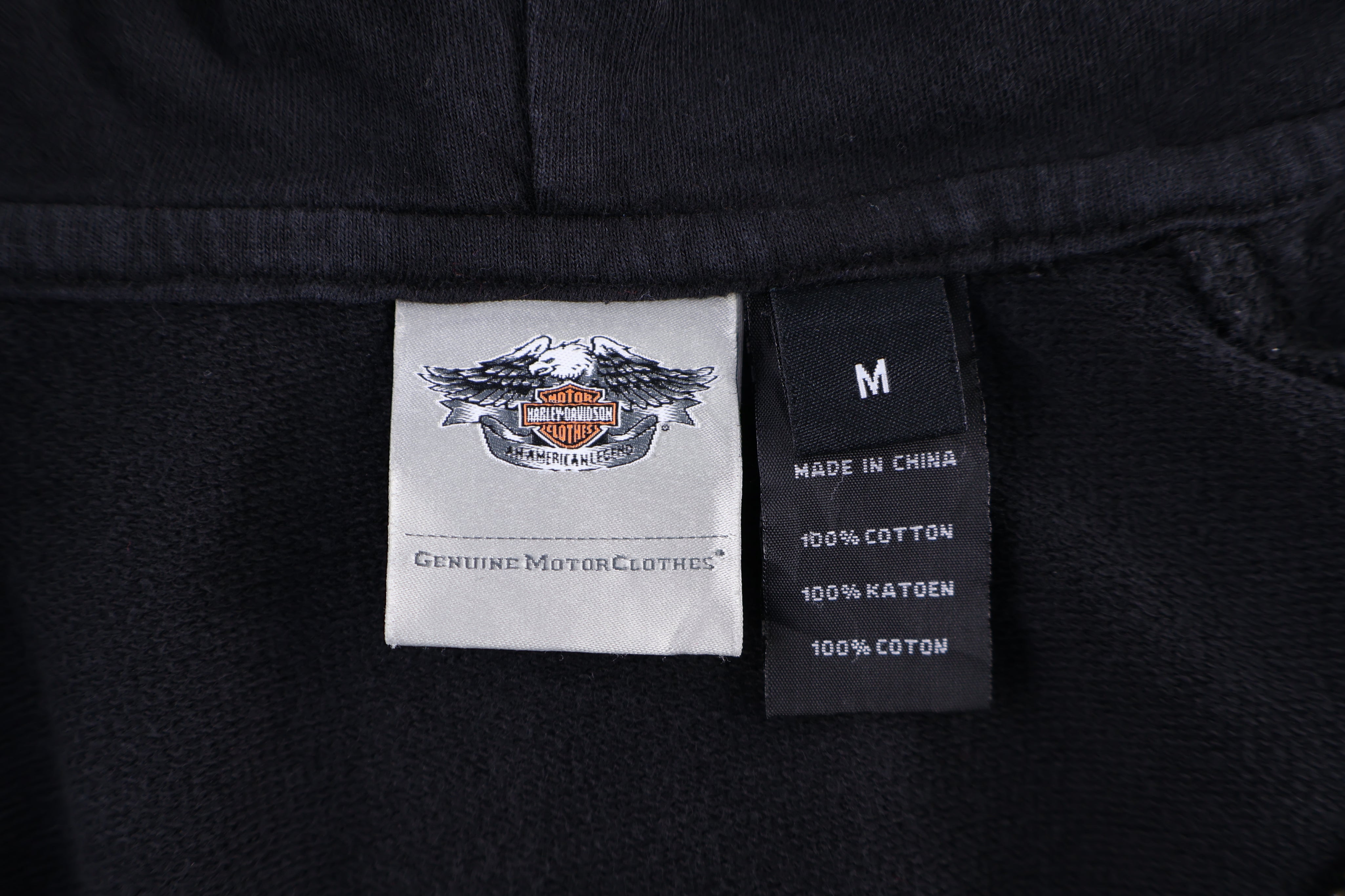 Women's Harley Davidson Motorcycles Black Full Zip Hoodie