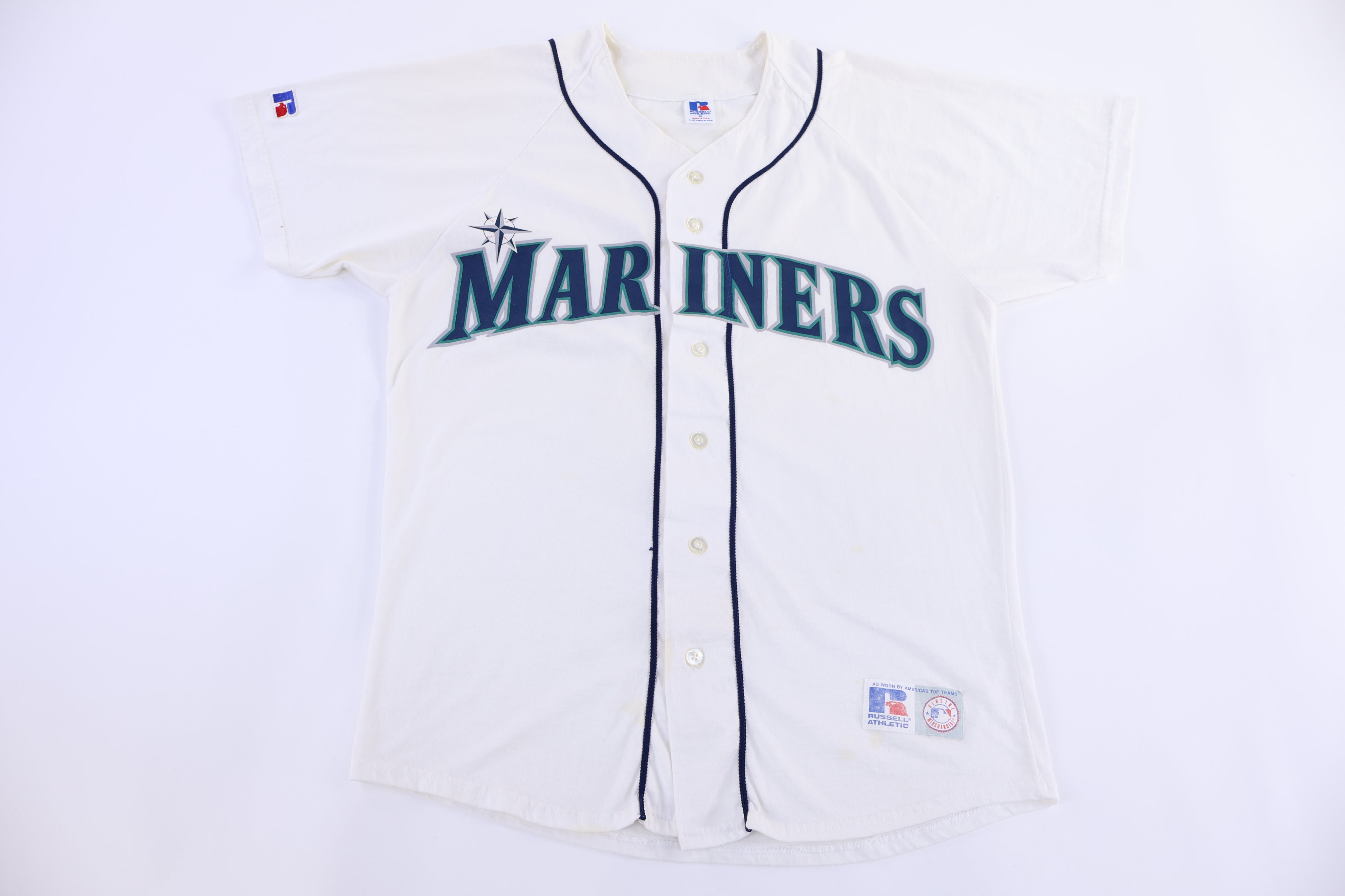 90's Russell Seattle Mariners Baseball Jersey