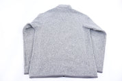 Patagonia Logo Patch Grey Full Zip Sweater