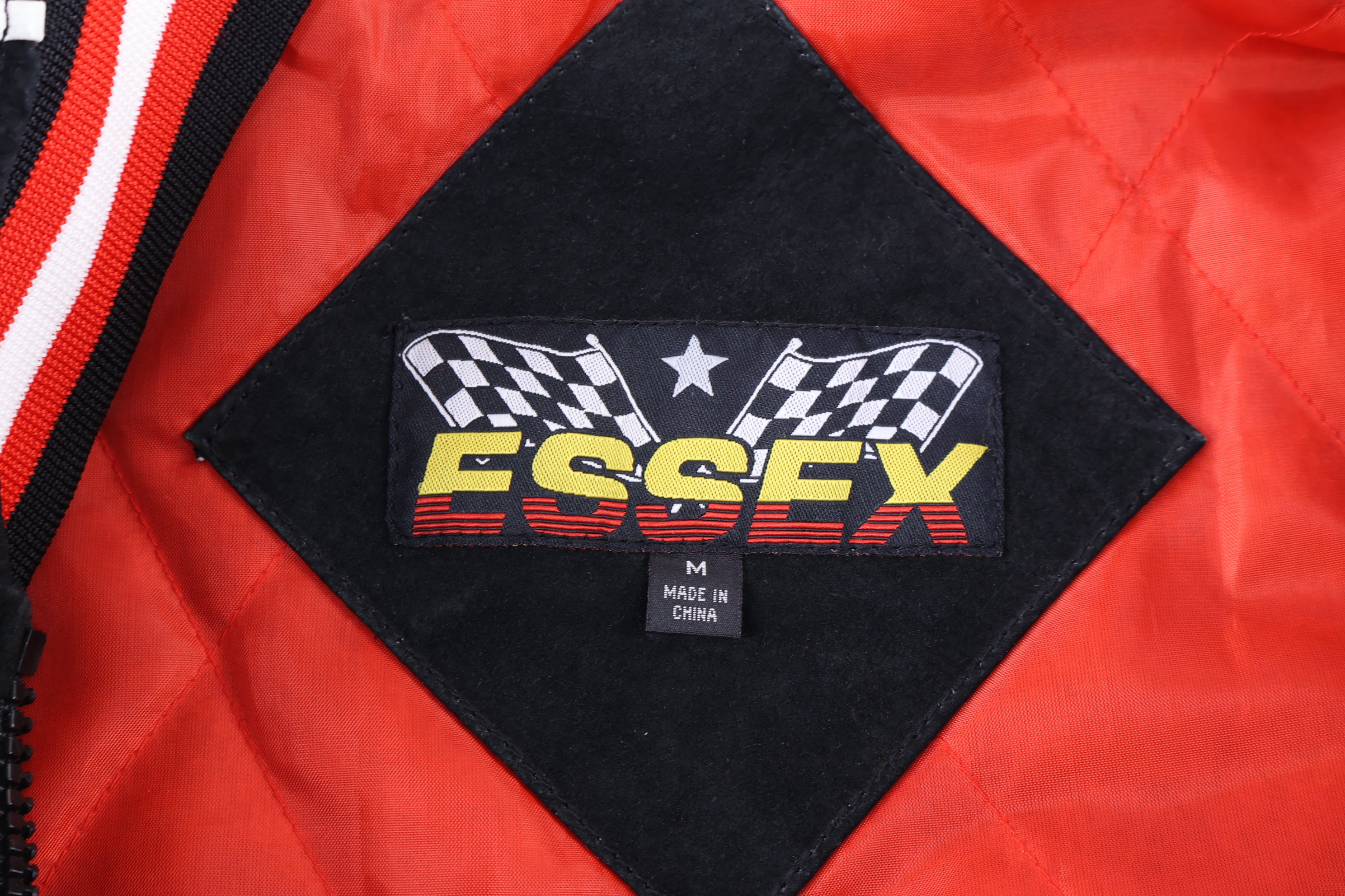 90's Chevrolet Racing Leather Suede Jacket