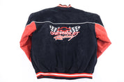 90's Chevrolet Racing Leather Suede Jacket