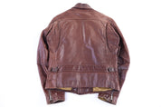 80's Schott NYC Brown Full Zip Leather Jacket