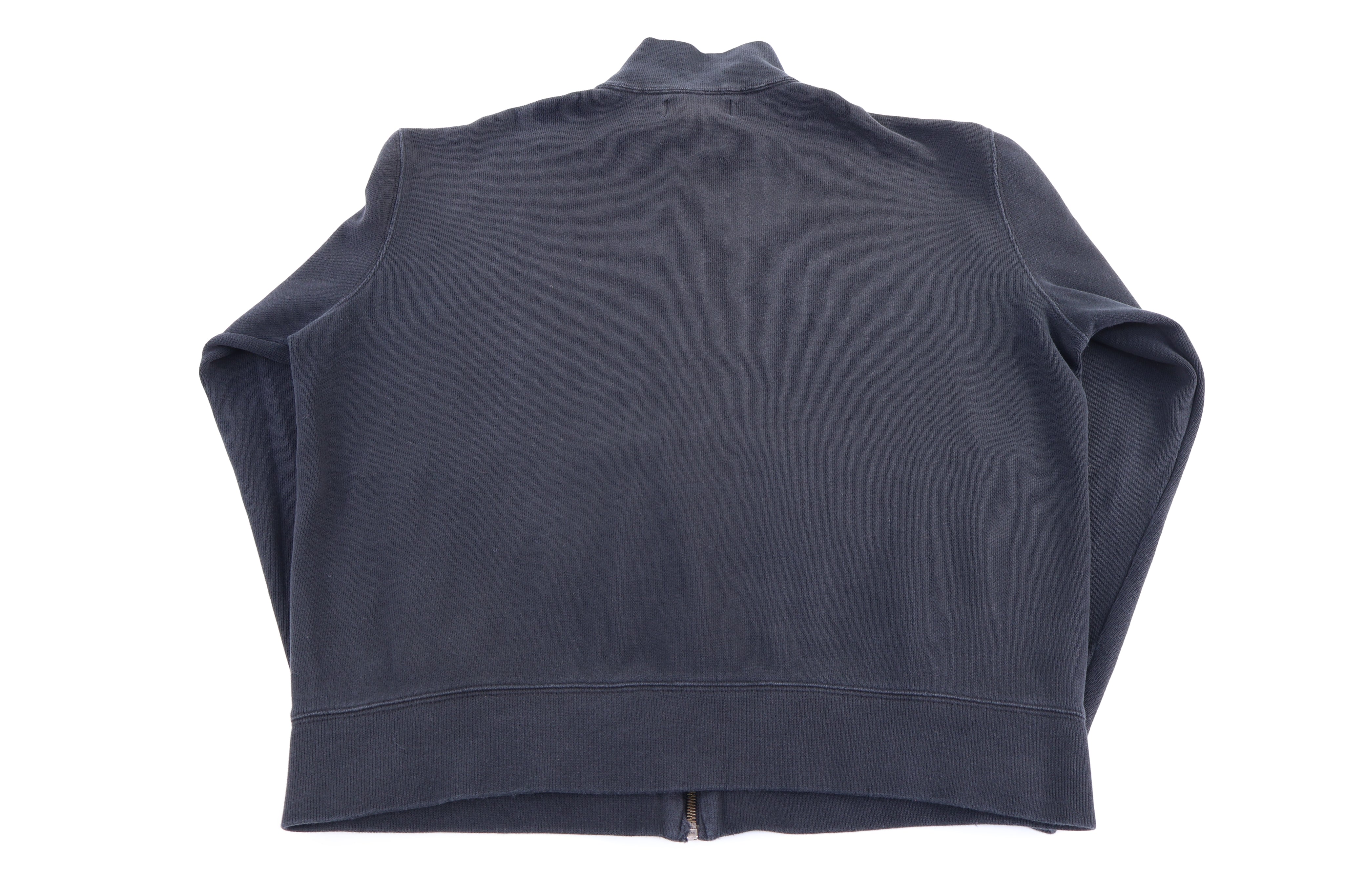 Polo by Ralph Lauren Embroidered Logo Black Full Zip Sweater