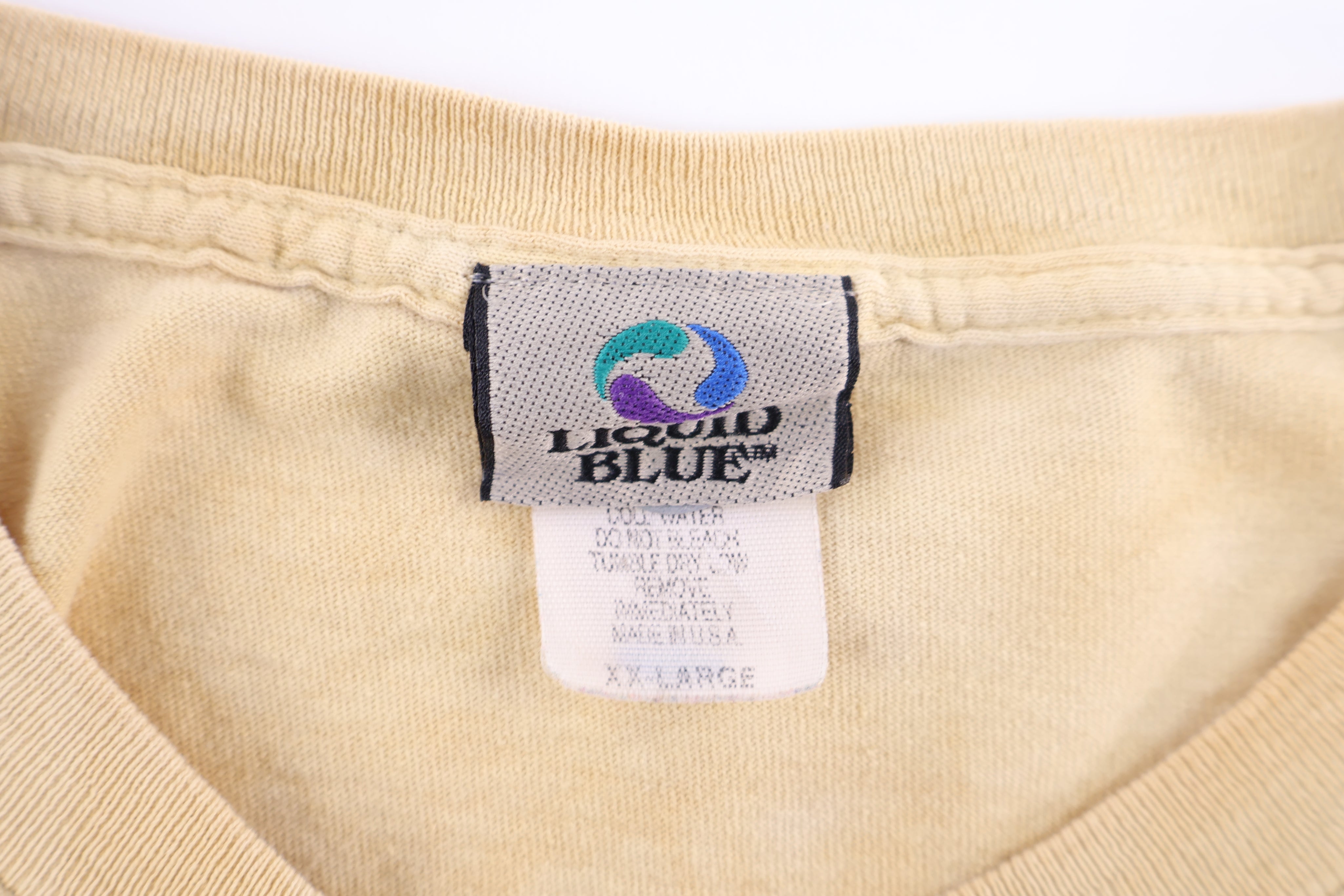 Vintage Liquid Blue Lion Graphic T-shirt