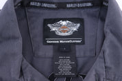 Harley Davidson Motorcycles Grey Button Down