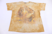 Vintage Liquid Blue Lion Graphic T-shirt