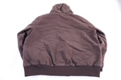 Carhartt Logo Patch Brown Full Zip Jacket