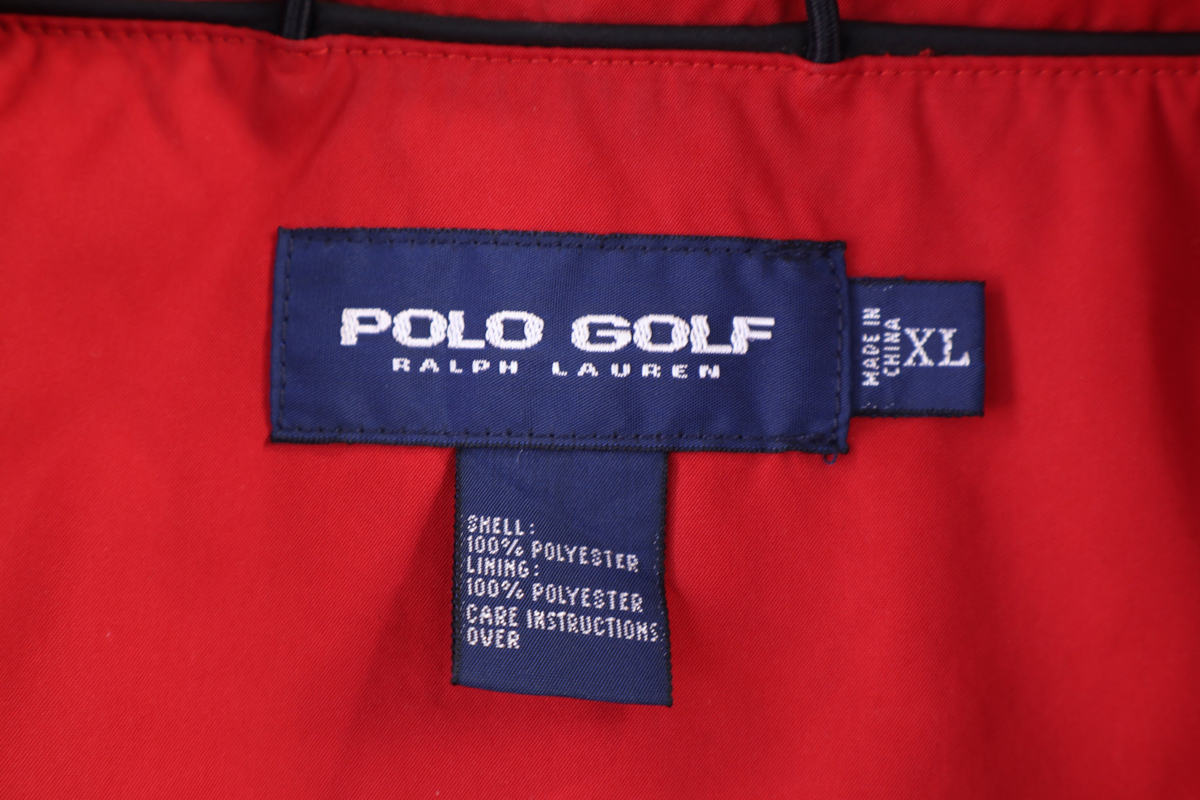 Ralph Lauren Polo Golf Red Full Zip Vest