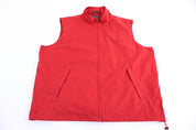 Ralph Lauren Polo Golf Red Full Zip Vest
