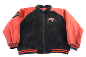 Vintage Tampa Bay Buccaneers Leather Suede Full Zip Jacket