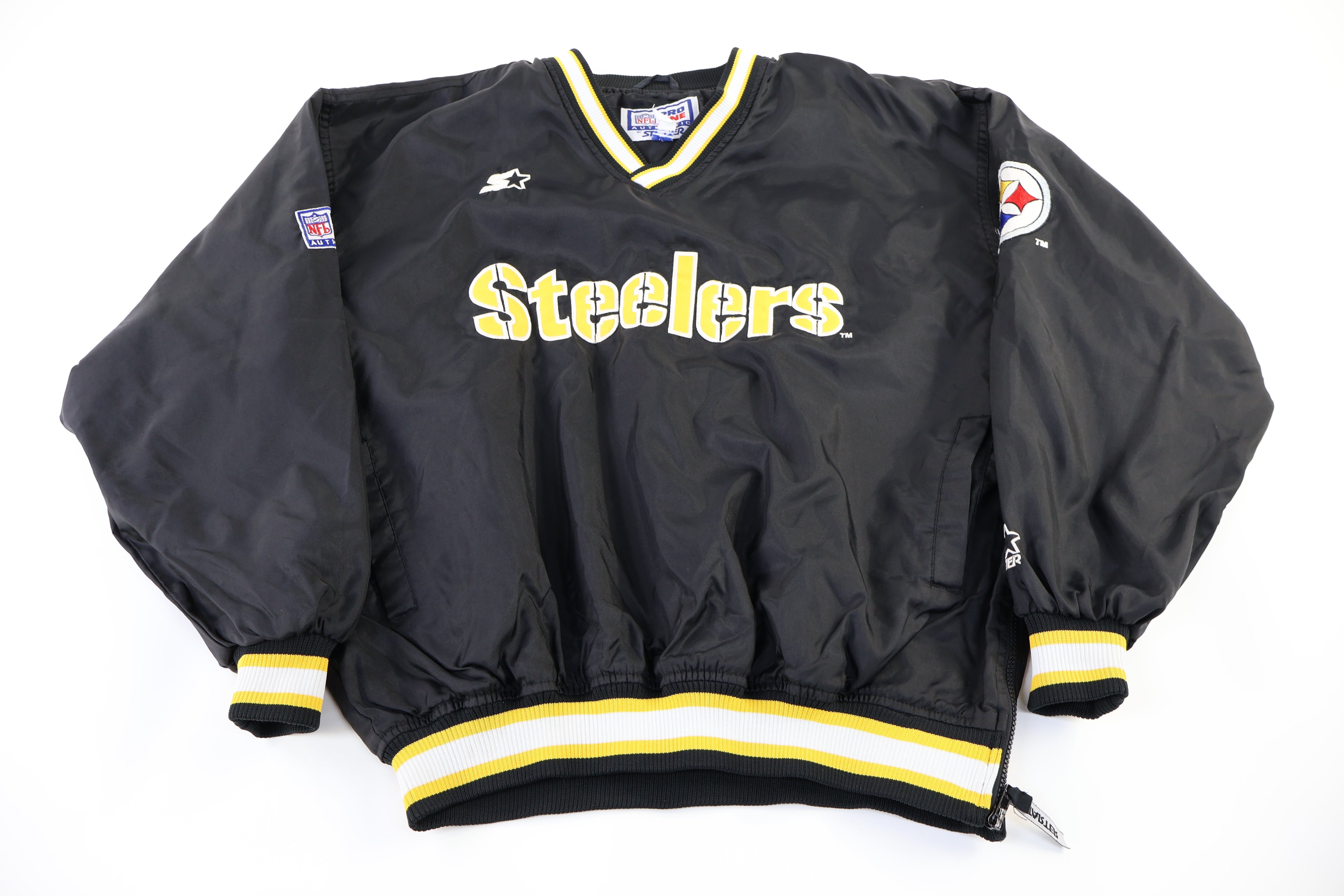 90's Pittsburgh Steelers Football Pullover Windbreaker